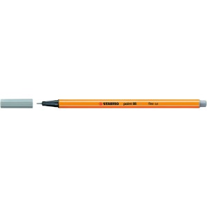 CANETA POINT 88/95 0.4 CINZA STABILO