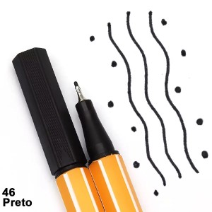 CANETA POINT 88/46 PRETO 0.4 STABILO