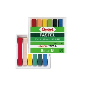 GIZ PASTEL SECO 6 CORES PENTEL