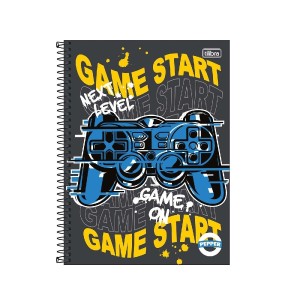 CADERNO ESPIRAL UNIVERSITÁRIO CD 1M 80F PEPPER MASC TILIBRA