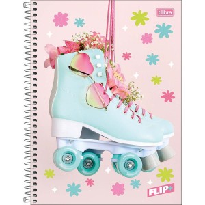 CADERNO ESPIRAL UNIVERSITÁRIO CD 10M 200FLS FLIP FEM TILIBRA