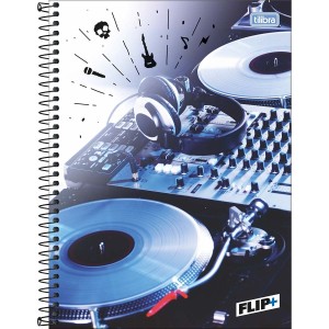 CADERNO ESPIRAL UNIVERSITÁRIO CD 10M 200FLS FLIP TILIBRA