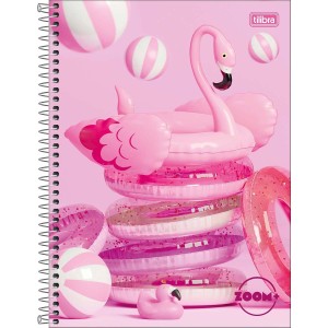 CADERNO ESPIRAL UNIVERSITÁRIO CD 10M 200FLS ZOOM FEM TILIBRA