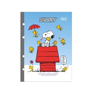 REFIL TILIFLEX PARA FICHÁRIO UNIV SNOOPY 80 FLS TILIBRA