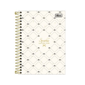 CADERNETA ESPIRAL CAPA DURA 1/8 WEST VILLAGE 80 FLS TILIBRA