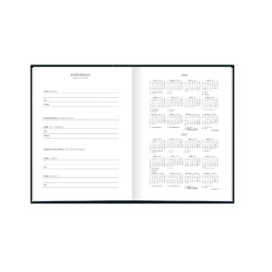 AGENDA COSTURADA DIÁRIA PEPPER PRETA TILIBRA