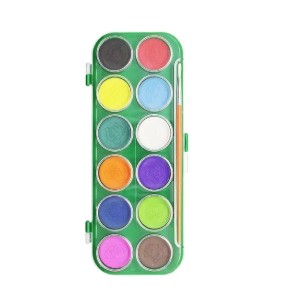 TINTA AQUARELA 12 CORES + PINCEL LEO&LEO