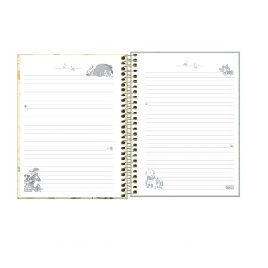 CADERNO ESPIRAL CAPA DURA COLEGIAL 1M POOH 80 FOLHAS TILIBRA