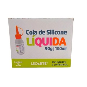 COLA DE SILICONE LIQUIDA 100ML 12 UNIDS LEOARTE