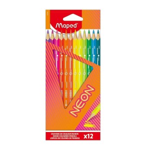 LAPIS DE COR COLOR'PEPS NEON 12 CORES MAPED
