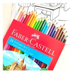 LÁPIS DE COR 24 CORES FABER-CASTELL