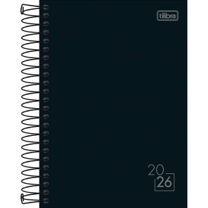 AGENDA ESPIRAL DIÁRIA SPICE PRETO M6 TILIBRA