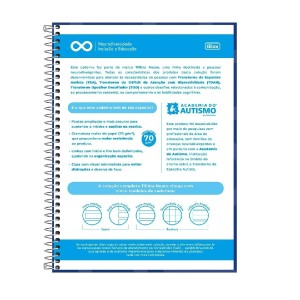 CADERNO ESPIRAL UNIV PAUTA AMPLIADA CD NEURO 80 FLS TILIBRA