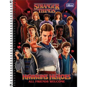 CADERNO ESP UNIV 10M STRANGER THINGS 160 FLS TILIBRA CONNECT