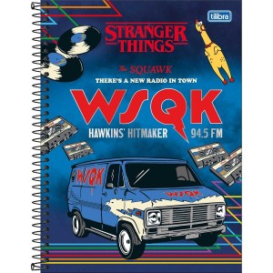 CADERNO ESP UNIV 10M STRANGER THINGS 160 FLS TILIBRA CONNECT