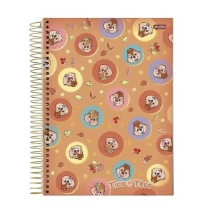CADERNO ESPIRAL UNIV CD 80 FLS TICO TECO JANDAIA