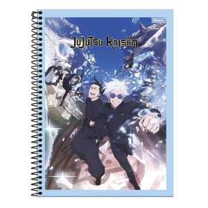 CADERNO ESPIRAL UNIV CD 80FLS JUJUTSU KAISEN JANDAIA FORONI