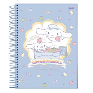 CADERNO ESPIRAL UNIV CD 80 FLS CINNAMONROLL JANDAIA 