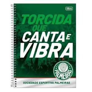CADERNO ESPIRAL UNIV CD 80 FLS PALMEIRAS TILIBRA