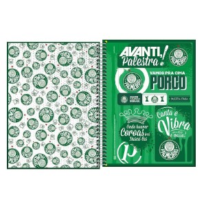 CADERNO ESPIRAL UNIV CD 80 FLS PALMEIRAS TILIBRA