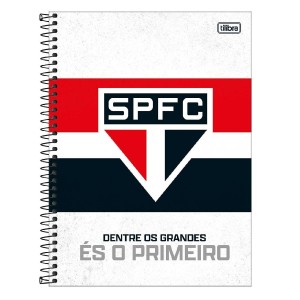 CADERNO ESPIRAL UNIV CD 80 FLS SÃO PAULO TILIBRA