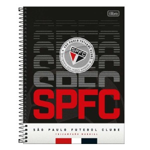 CADERNO ESPIRAL UNIV CD 80 FLS SÃO PAULO TILIBRA