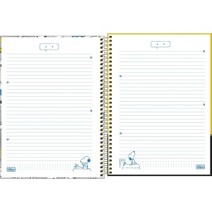 CADERNO ESPIRAL UNIVERSITÁRIO 1M SNOOPY CORE 80FLS TILIBRA