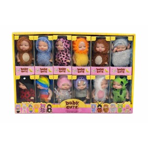 KIT BONECA COLECIONÁVEL SLEEP BABY CUTE REALISTA 12 UNIDS