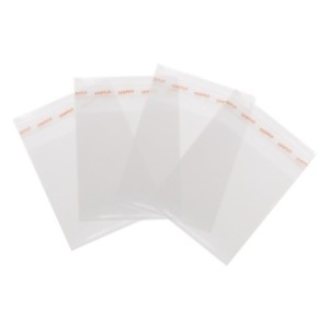 SACO ADESIVADO TRANSPARENTE C/ ABA 7X7CM 100 UNIDS CROMUS