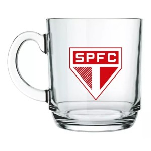 CANECA DE VIDRO 300ML TRICOLOR DO MORUMBI SÃO PAULO ALLMIX