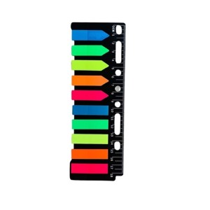 MARCA PÁGINA ADESIVA COLORIDO