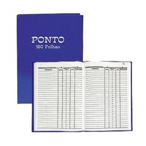 LIVRO DE PONTO DIÁRIO 1/4 COM 160 FOLHAS TAMOIO