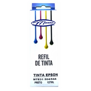 REFIL DE TINTA COMPATIVEL EPSON 504/544 PRETO 127ML MENNO
