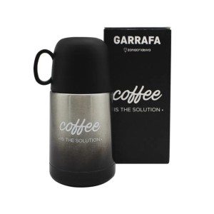 MINI GARRAFA TÉRMICA 210ML COFFEE THE SOLUTION ZONA CRIATIVA