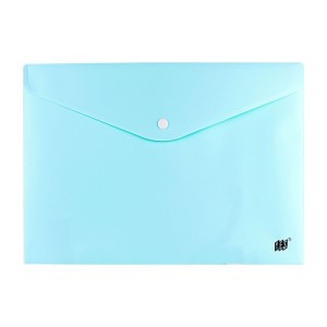 PASTA C/ BOTÃO HORIZONTAL OF AZUL PASTEL - YES