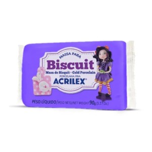 MASSA PARA BISCUIT VIOLETA 90G ACRILEX