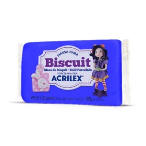 MASSA PARA BISCUIT AZUL COBALTO 90G ACRILEX