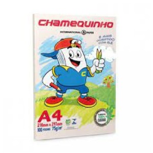PAPEL SULFITE A4 MARFIM - CHAMEQUINHO