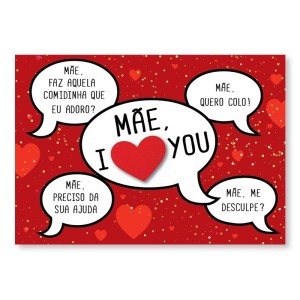 CARTÃO MÃE BALÕES FRASES  FINA IDEIA