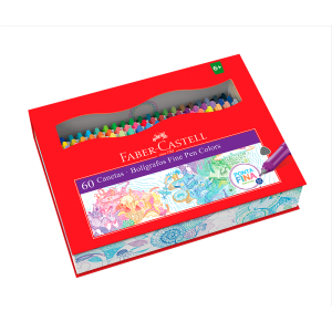 CANETA FINE PEN 60 CORES FABER-CASTELL